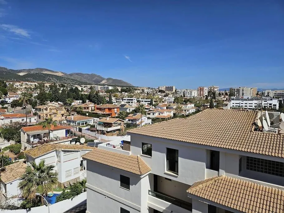 Fantastico Estudio Amplia Terraza Y Vistas Al Mar 베날마데나코스타 아파트
